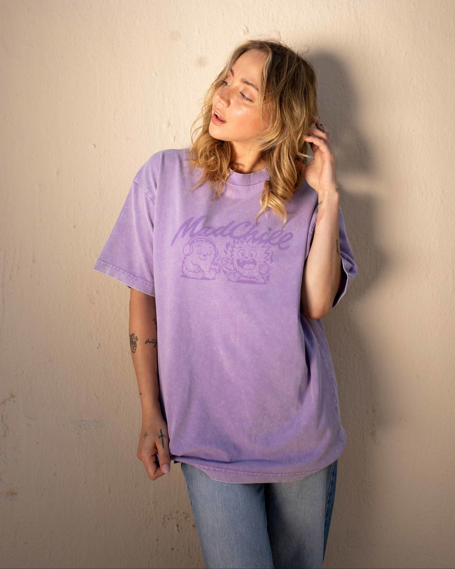 acid wash toon tee – madchill 😎