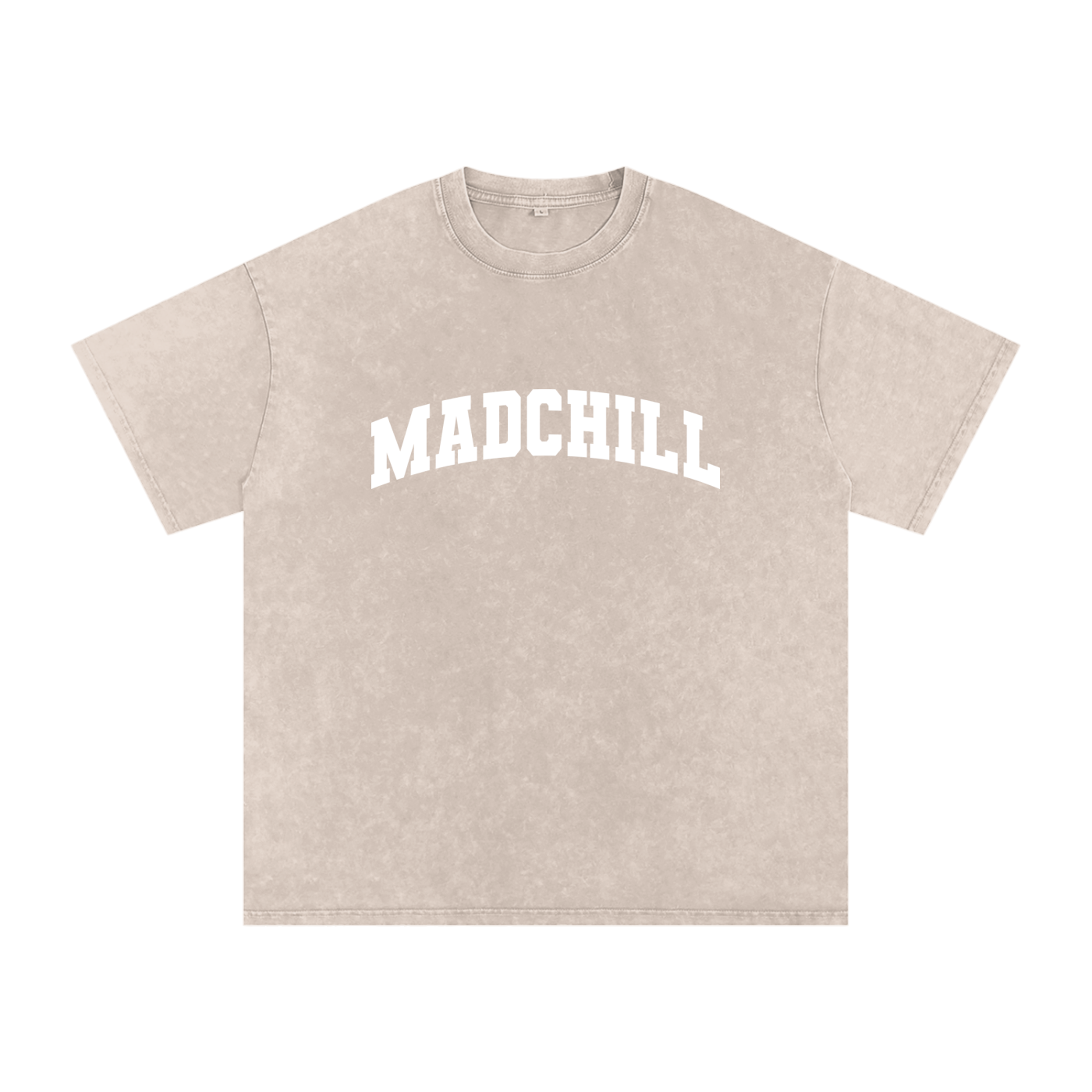 acid wash varsity fill tee