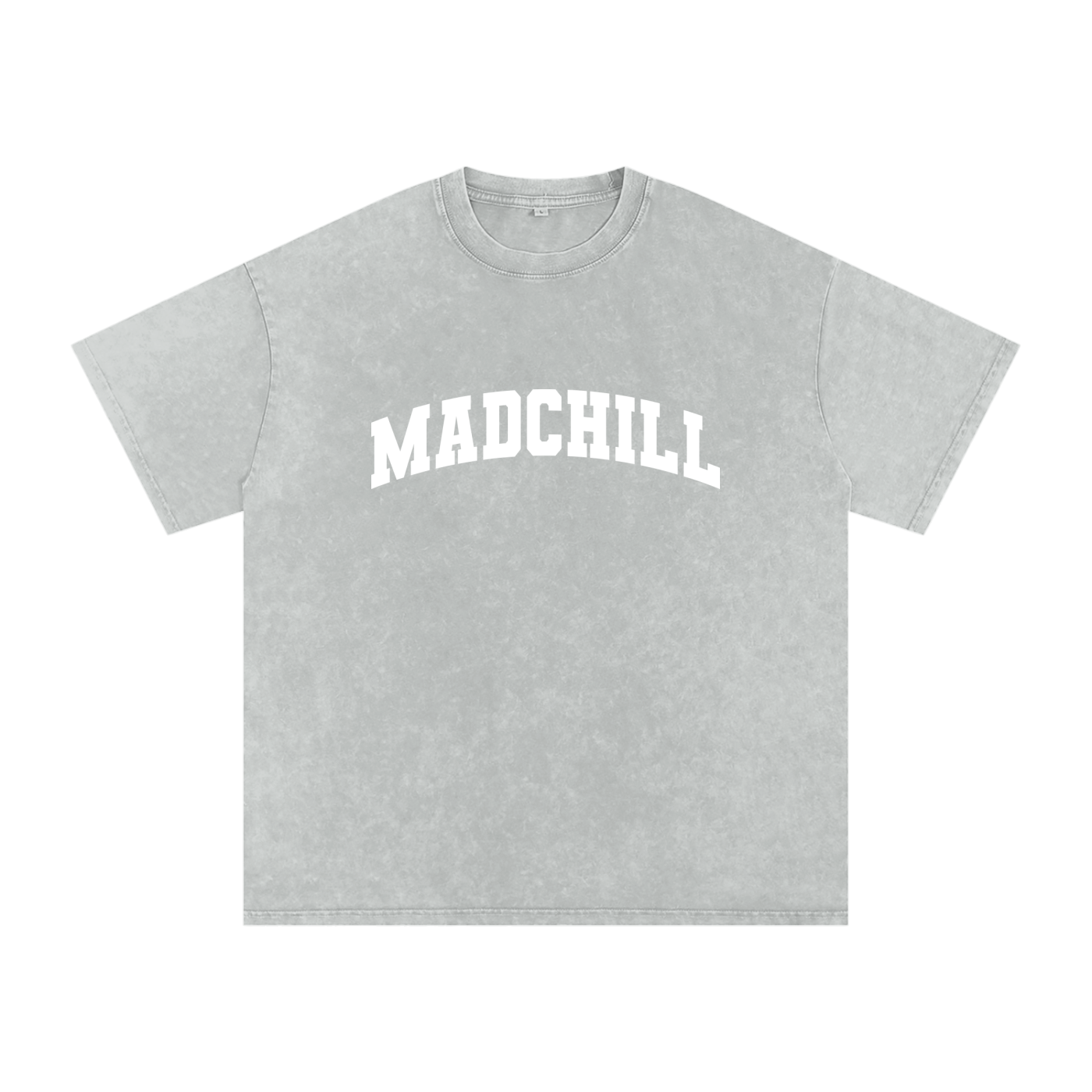 acid wash varsity fill tee