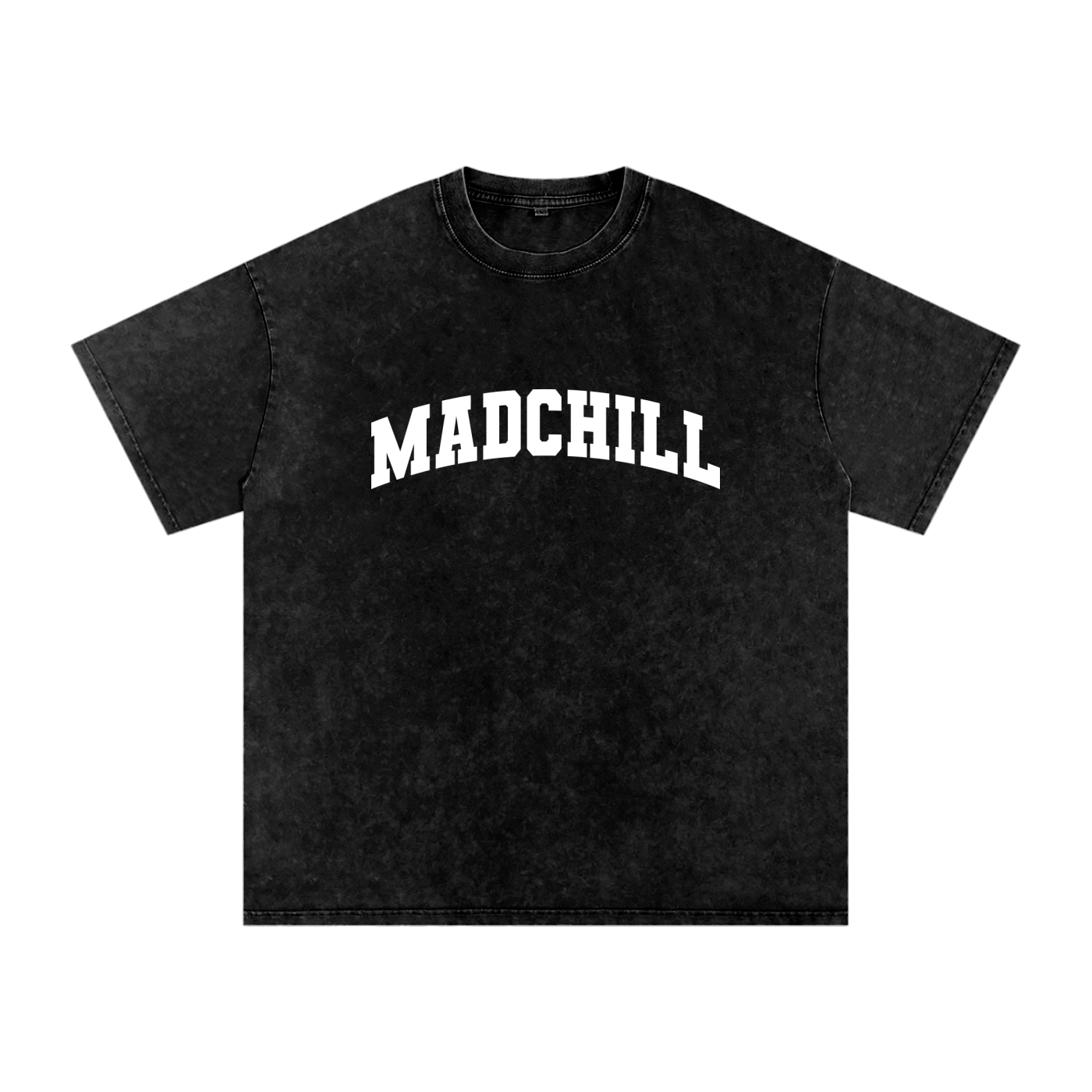 acid wash varsity fill tee